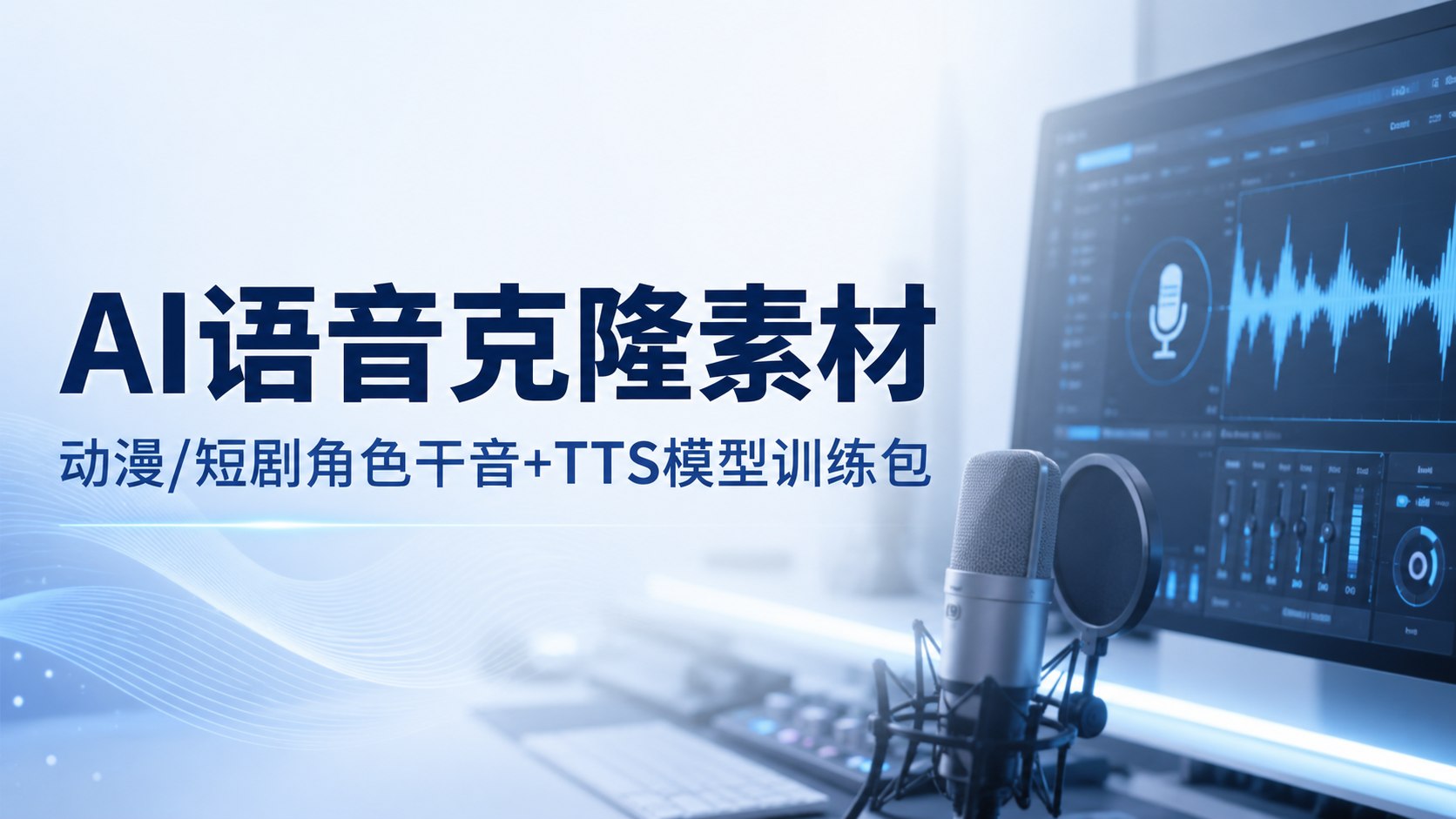 新版AI声音克隆素材库 动漫短剧干音＋TTS训练素材